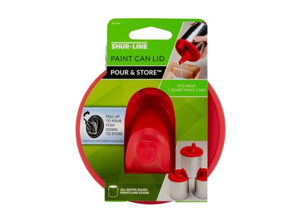 Quart Can Paint Lid, Pour & Store