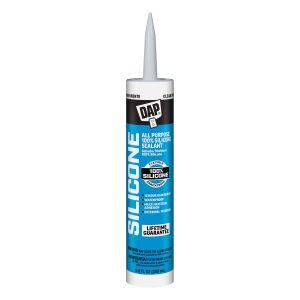 Dap 100% Silicone All Purpose, Clear - 9.8oz