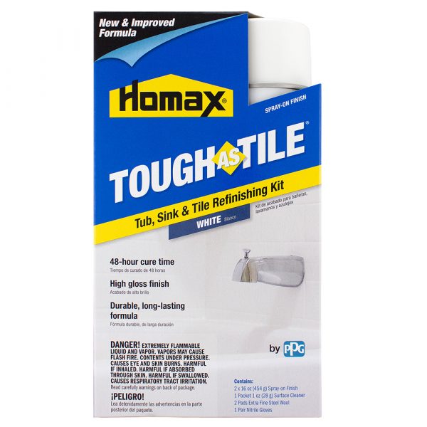Tough as Tile White, Aerosol Spray, 2 pack