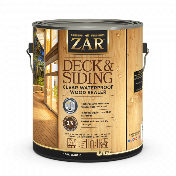 Gallon- Zar Clear Waterproofer & Wood Sealer