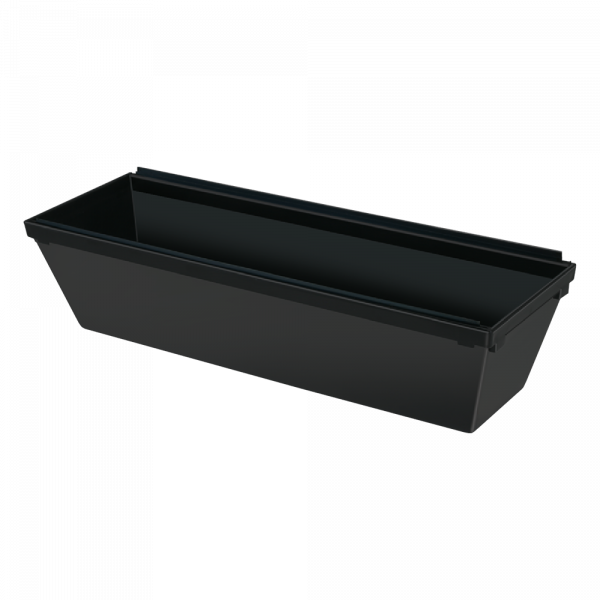 12" Polypro Mud Pan w/ 2 Steel Wiping Blades #MP