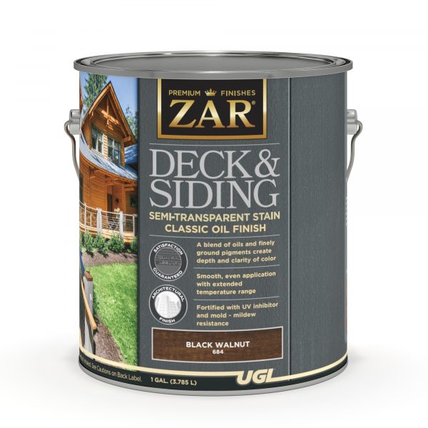 Gallon- Zar Deck & Siding, Semi-Transparent, Black Walnut