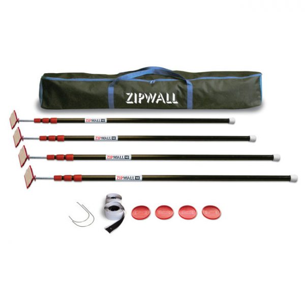 ZipPole ZipWall 10'- #zp4, 4pk Kit