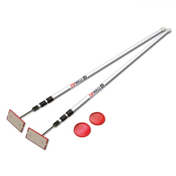 ZipWall Spring Loaded Pole, #SLP2 12' , 2pack