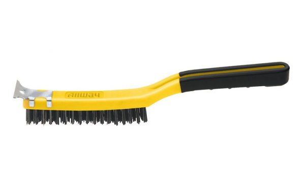 #SB319 Long Handle Wire Brush w/Scraper
