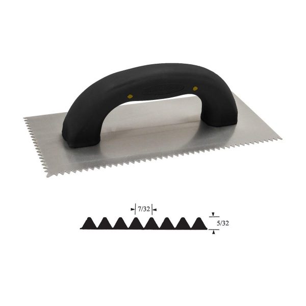 Soft Grip V-Notch Trowel