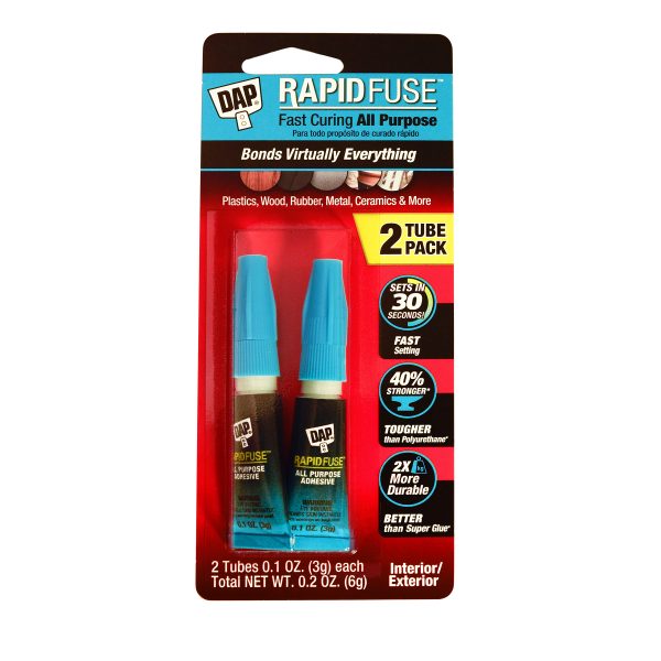 Rapidfuse All Purpose - 6g Clear, 2pk