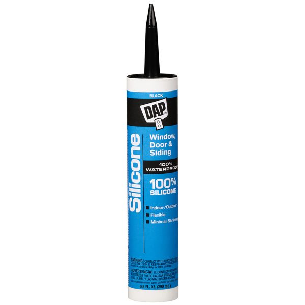 Dap 100% Silicone All Purpose, Black - 9.8oz