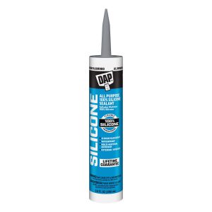 Dap 100% Silicone All Purpose, Aluminum - 9.8oz