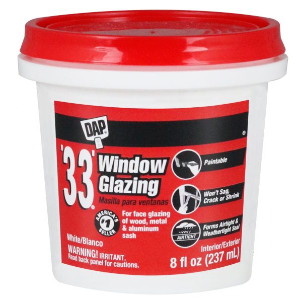 Dap 33 White Glazing - 1/2pint