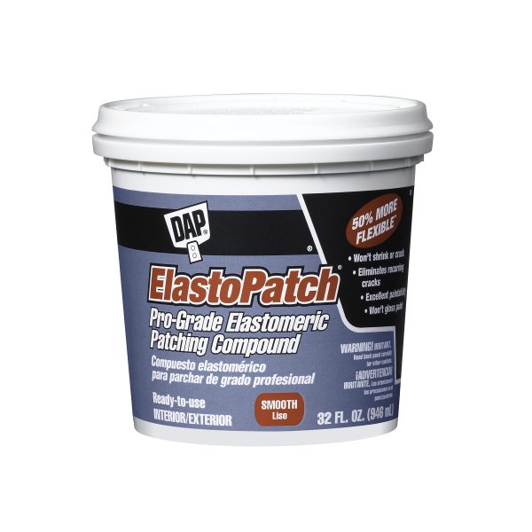 Elastopatch Patch Smooth Compound, White- Quart