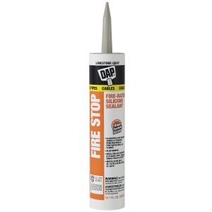Dap Fire Stop, Fire-Rated Silicone Sealant- 10.1oz