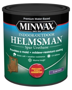 Quart- Water Base Helmsman Indoor/Outdoor Spar Urethane, Satin