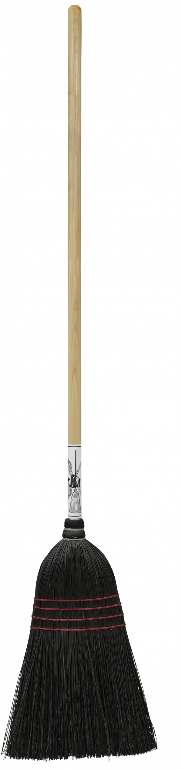Black Fiber Corn Broom