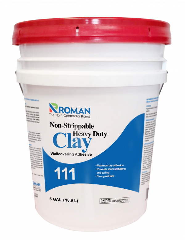 #111 Non-Strippable Heavy Duty Clay Adhesive - 5 Gallon