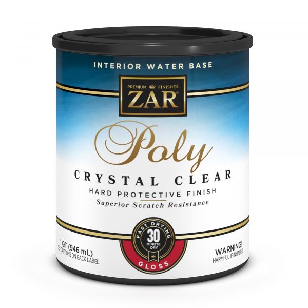 Quart - Zar Interior Water-Based Poly, Crystal Clear Gloss