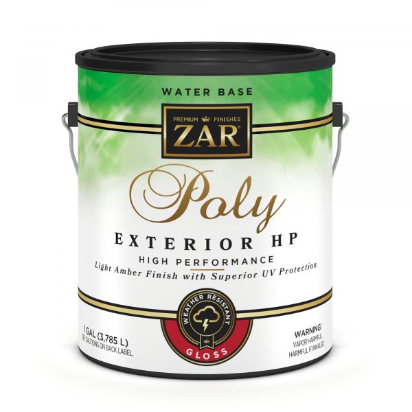 Gallon - Zar Exterior Water-Based Poly H-P Gloss