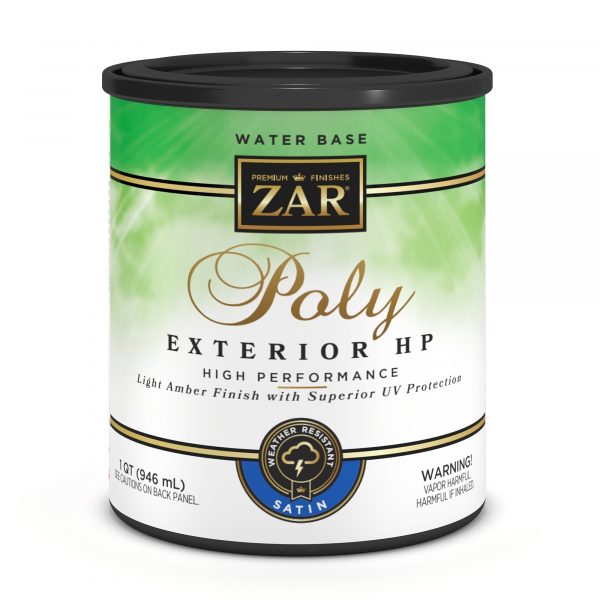 Quart - Zar Exterior H-P Water-Based Poly, Satin