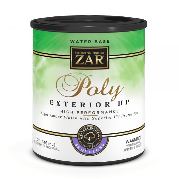 Quart - Zar Exterior H-P Water-Based Poly Semi-Gloss