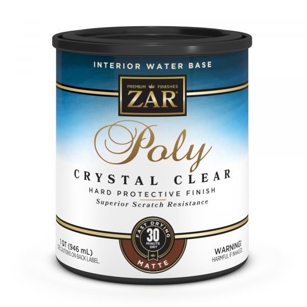 Quart - Zar Interior Poly, Water-Based Crystal Clear Matte