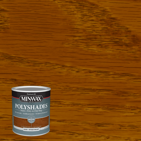 1/2pt- Polyshades Gloss Antique Walnut
