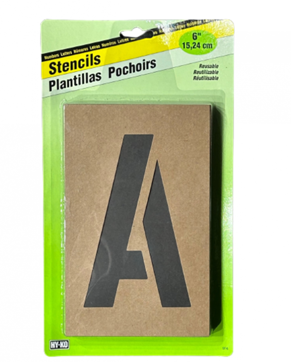 Stencil Kit - 6" Letters & Numbers Combo