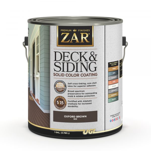 Gallon - Zar Deck & Siding Solid Oxford Brown
