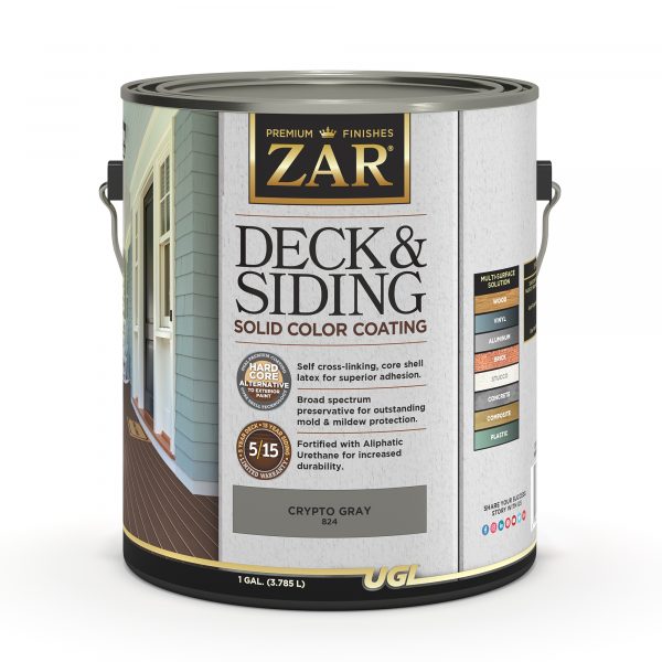 Gallon - Zar Deck & Siding Solid Crypto Gray