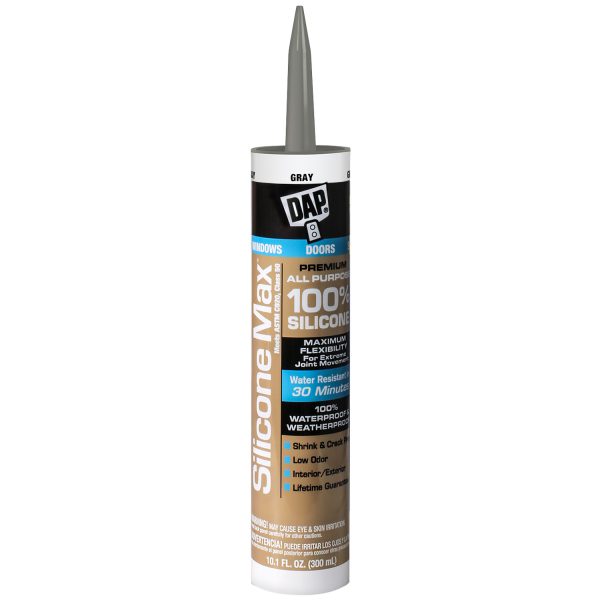 Dap 100% Silicone Max All Purpose, Clear- 10.1oz