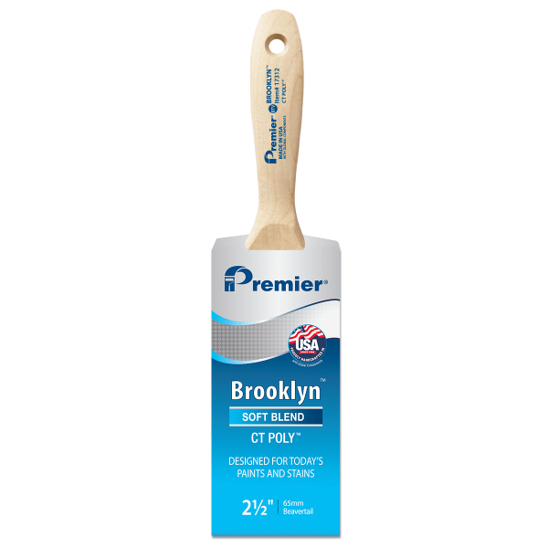 3" Brooklyn, CT Polyester, Beavertail Varnish Brush