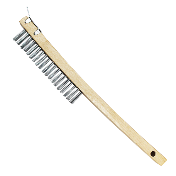 Long Handle Wire Brush with Scraper
