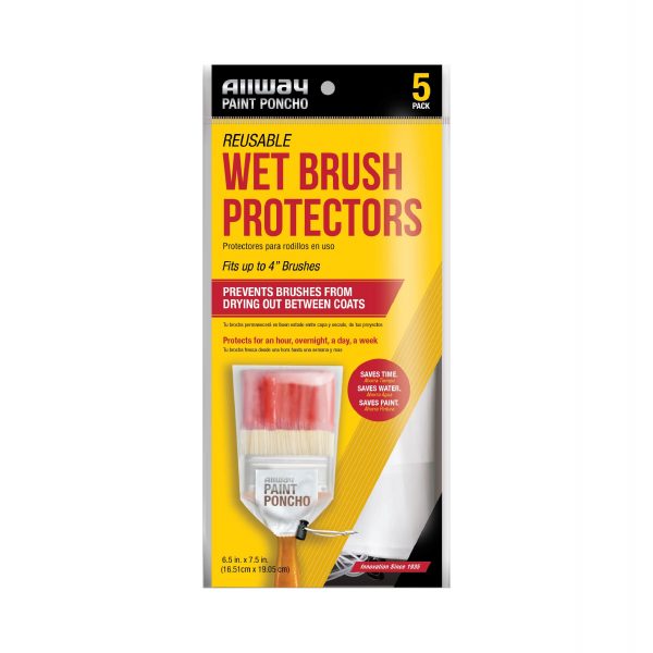 Paint Poncho Wet Brush Protector 5pk