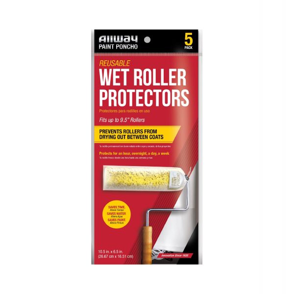 Paint Poncho Wet Roller Protector 5pk