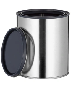 Lined Empty Paint Cans