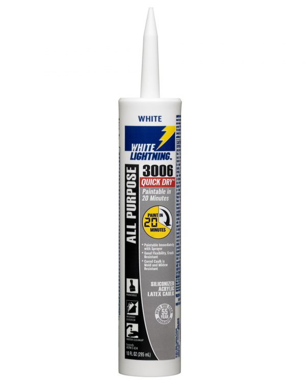 10oz 3006 Quick Dry Caulk, White