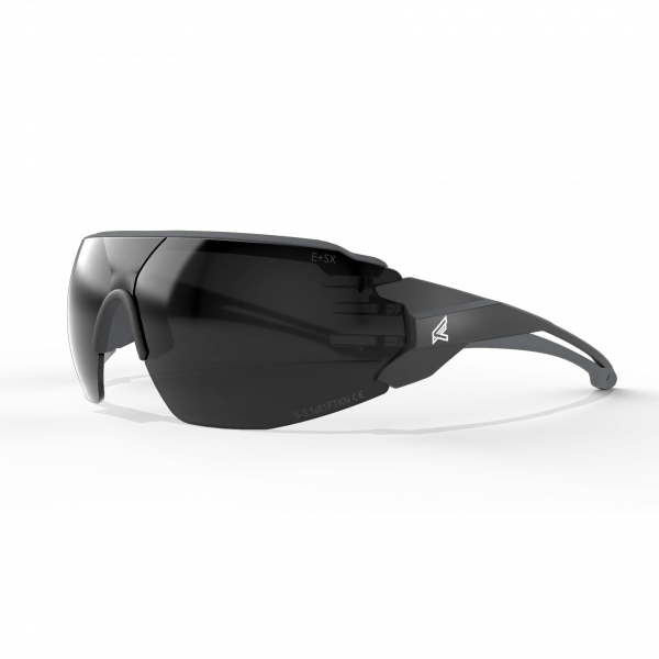 Taven- Matte Black Frame with Gray TPR, Smoke Lens Vapor Shield