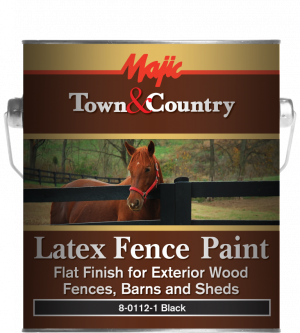5 Gallon- Latex Flat Fence Paint, Black