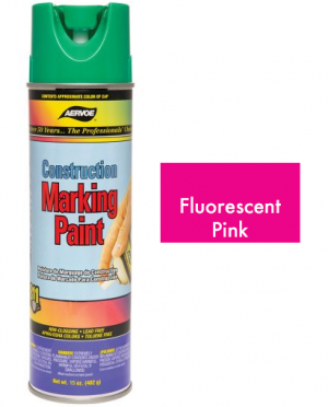 Fluorescent Pink, Inverted Marking Paint 18oz