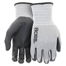 Medium Boss Tactile Grip, Dotted Nitrile Glove