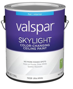 Gallon Skylight Color Changing Ceiling Paint, Flat White