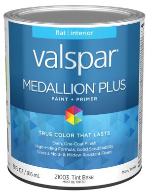 Quart Medallion Plus, Interior Latex Flat, Tint Base