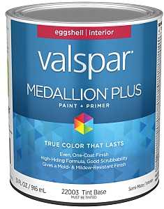 Quart Medallion Plus, Interior Latex Eggshell, Tint Base