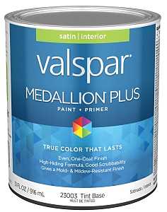 Quart Medallion Plus, Interior Latex Satin, Tint Base