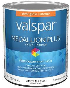 Quart Medallion Plus, Interior Latex Semi-Gloss, Tint Base