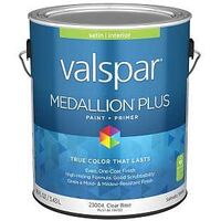 Gallon Medallion Plus, Interior Latex Satin, Clear Base