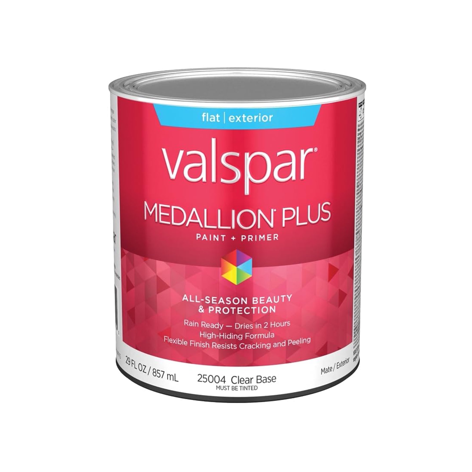 Quart Medallion Plus Exterior, Flat Clear Base