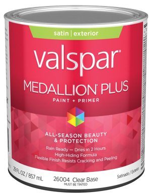 Gallon Medallion Plus Exterior Satin, Clear Base
