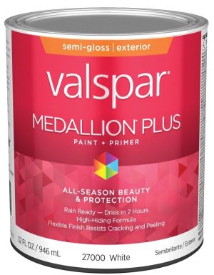 Gallon Medallion Plus Exterior Semi-Gloss, White