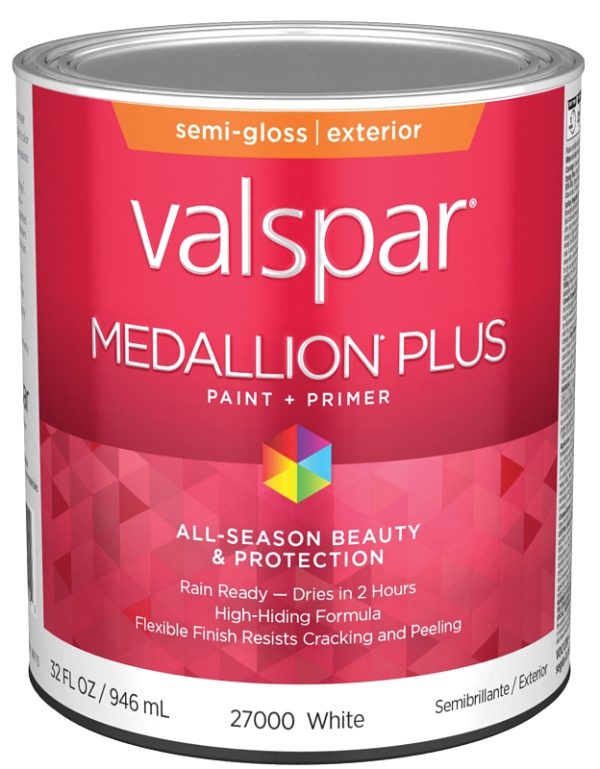 Gallon Medallion Plus Exterior Semi-Gloss, White