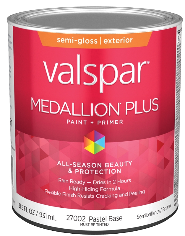 Quart Medallion Plus Exterior Semi-Gloss, Pastel Base